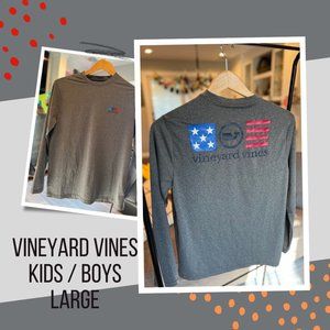 Vineyard Vines Dri-Fit Long Sleeve T-Shirt Boys Size Large 14/16 EUC